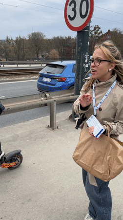 Spring afternoon scenes documented along Bydgoszcz waterways and streets