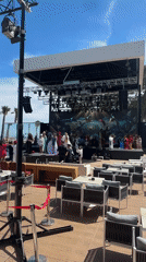 Fashion show preparation underway in Kemer, Turkey