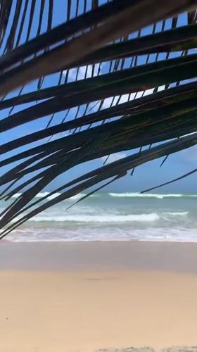 Serene morning beach scene recorded in Kabalana, Sri Lanka