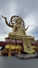 Koh Samui's Big Buddha at Wat Plai Laem, multiple angles