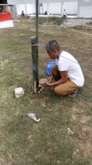 Event setup and construction work in full swing, Klungkung