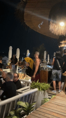 Evening social gathering at beachside restaurant in Đà Nẵng