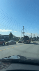 Port Coquitlam fire truck spotted on road patrol