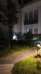 Man documents evening activities at Moscow residential complex