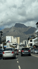 Morning traffic and street activity observed in Cape Town