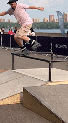 Inline skating competition and street performances in Krasnoyarsk