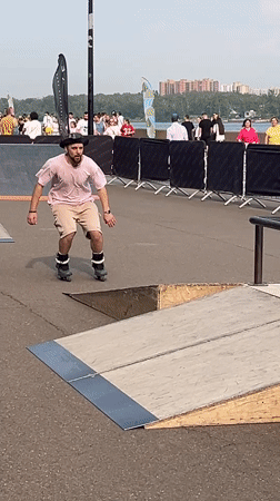 Inline skating competition and street performances in Krasnoyarsk