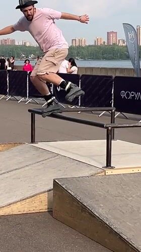 Inline skating competition and street performances in Krasnoyarsk