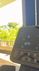 Treadmill workout recorded at Thailand gym early morning