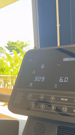 Treadmill workout recorded at Thailand gym early morning