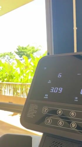 Treadmill workout recorded at Thailand gym early morning