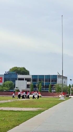 Flag ceremony and formation drills at Lhokseumawe public grounds