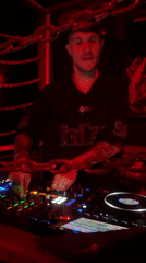 DJ performs at North Kuta club during evening hours