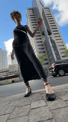 Street shots near Azrieli Center, Tel Aviv, with MoMA Tel-Aviv material