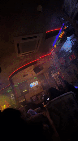 Nightlife activity recorded at Smolyan bar with dancing patrons