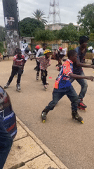 Rollerblading practice session winds through Jos streets