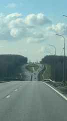 Highway infrastructure documented near Kurlutovka, Russia