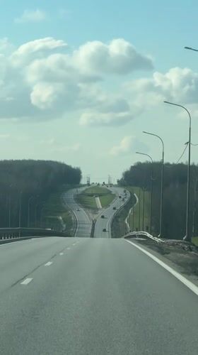 Highway infrastructure documented near Kurlutovka, Russia