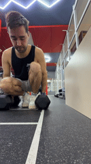 Man documents early morning gym workout in Krasnoyarsk