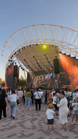 Open Mic night draws a crowd in Ekibastuz, Kazakhstan
