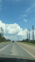 Road trip through Noviy with selfies and power lines