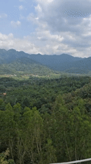 Valley panorama captured in Kembanglimus showing lush landscape