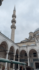 Tourist documents Istanbul landmarks including New Mosque and Galata Tower