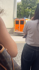Ordinary moments in Plovdiv: ambulance, sleeping cat, park scenes