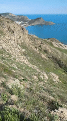 Clear day coastal landscape recorded near Ordzhonikidze beach