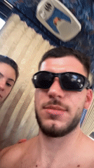 Tourists take selfies on bus in Sharm El Sheikh