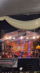 Grebeg Suro traditional performance lights up Sidoarjo night