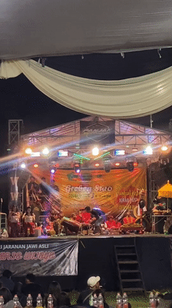 Grebeg Suro traditional performance lights up Sidoarjo night