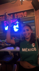 Mexico soccer fans celebrate in Miami streets at midnight