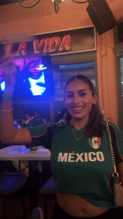 Mexico soccer fans celebrate in Miami streets at midnight