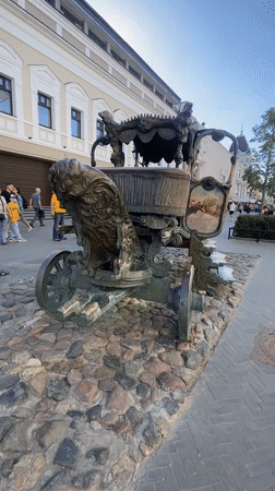 Urban art and public installations documented across Kazan, Russia