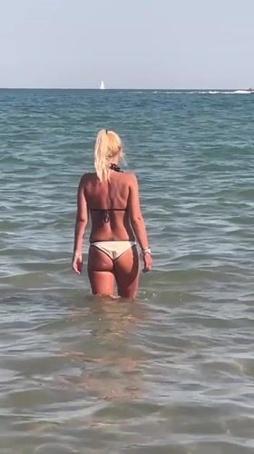 Sunny afternoon on the beach in Nesebar, Bulgaria
