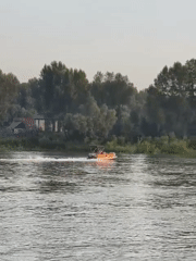 Lazy afternoon along the Belaya River embankment in Ufa