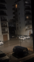 Heavy Rain Documented in Plovdiv Residential Area