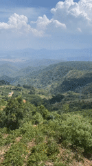 Morning landscape documented from Vietnam mountain overlook
