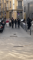 Ordinary afternoon life documented across Barcelona streets and sidewalks