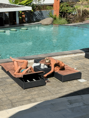 Morning leisure moments captured at Ubud resort and Peliatan