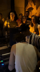 DJ performs at packed nightclub in Kragujevac, Serbia