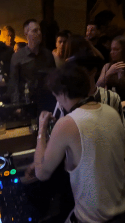 DJ performs at packed nightclub in Kragujevac, Serbia