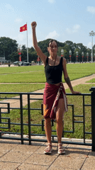 Morning scenes around Ho Chi Minh Mausoleum in Hanoi