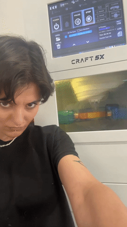 Sofia afternoon: cat, selfies, and dental lab work