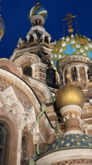 Evening street life documented near St. Petersburg cathedral