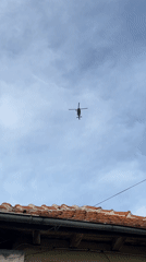 Helicopter spotted flying over Pchelnik, Bulgaria