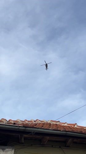 Helicopter spotted flying over Pchelnik, Bulgaria