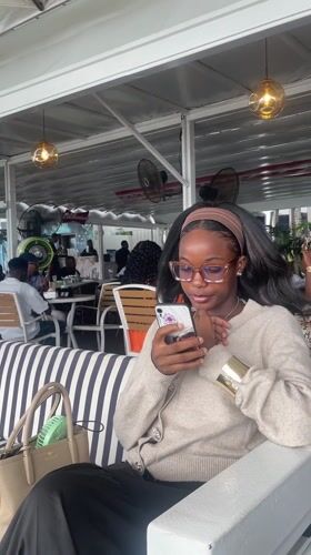 Outdoor restaurant dining captured on video in Lagos waterfront