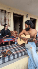 Musicians gather at rustic home in Haini, India